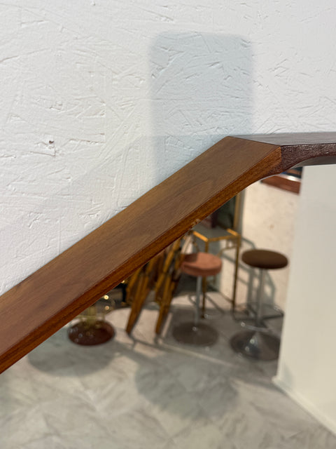 Oversized Dodecagonal Minimalist Wall Mirror , 1990s . Two Available.