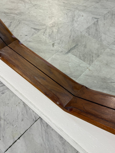 Oversized Dodecagonal Minimalist Wall Mirror , 1990s . Two Available.