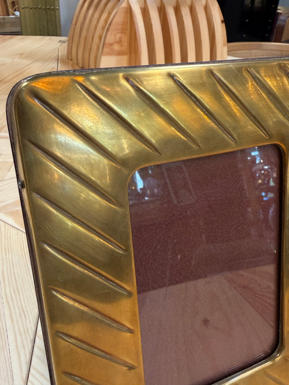 Vintage Italian Brass Picture Frame by Arabesque Gioielli Palermo