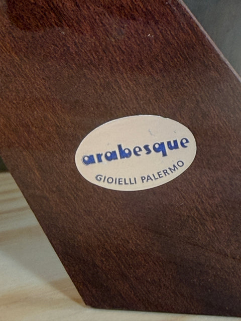 Vintage Italian Brass Picture Frame by Arabesque Gioielli Palermo