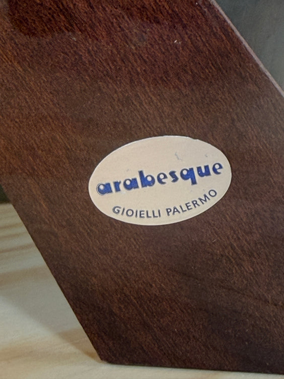 Vintage Italian Brass Picture Frame by Arabesque Gioielli Palermo