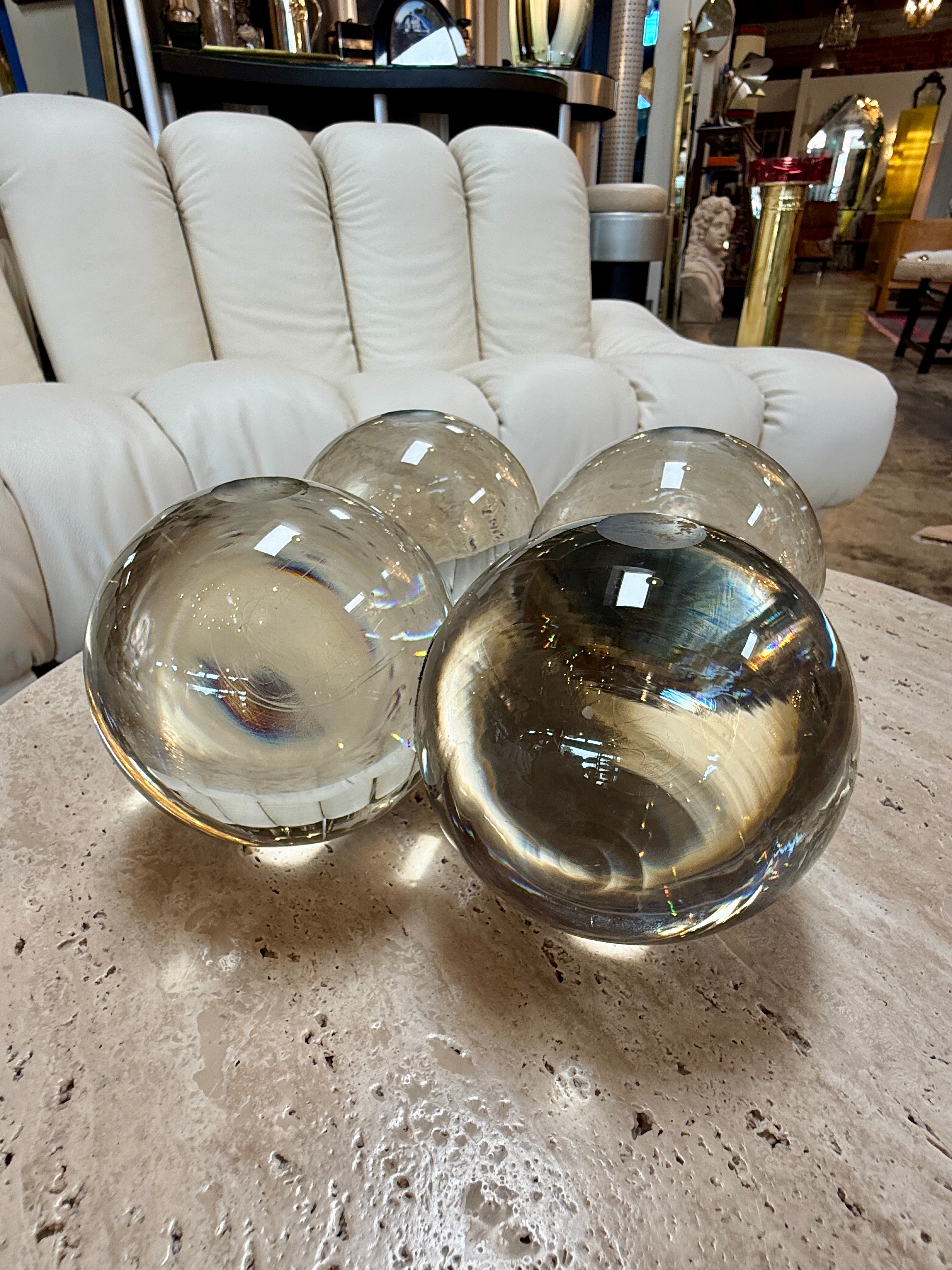 Murano Glass Decorative Spheres (Set of 4)