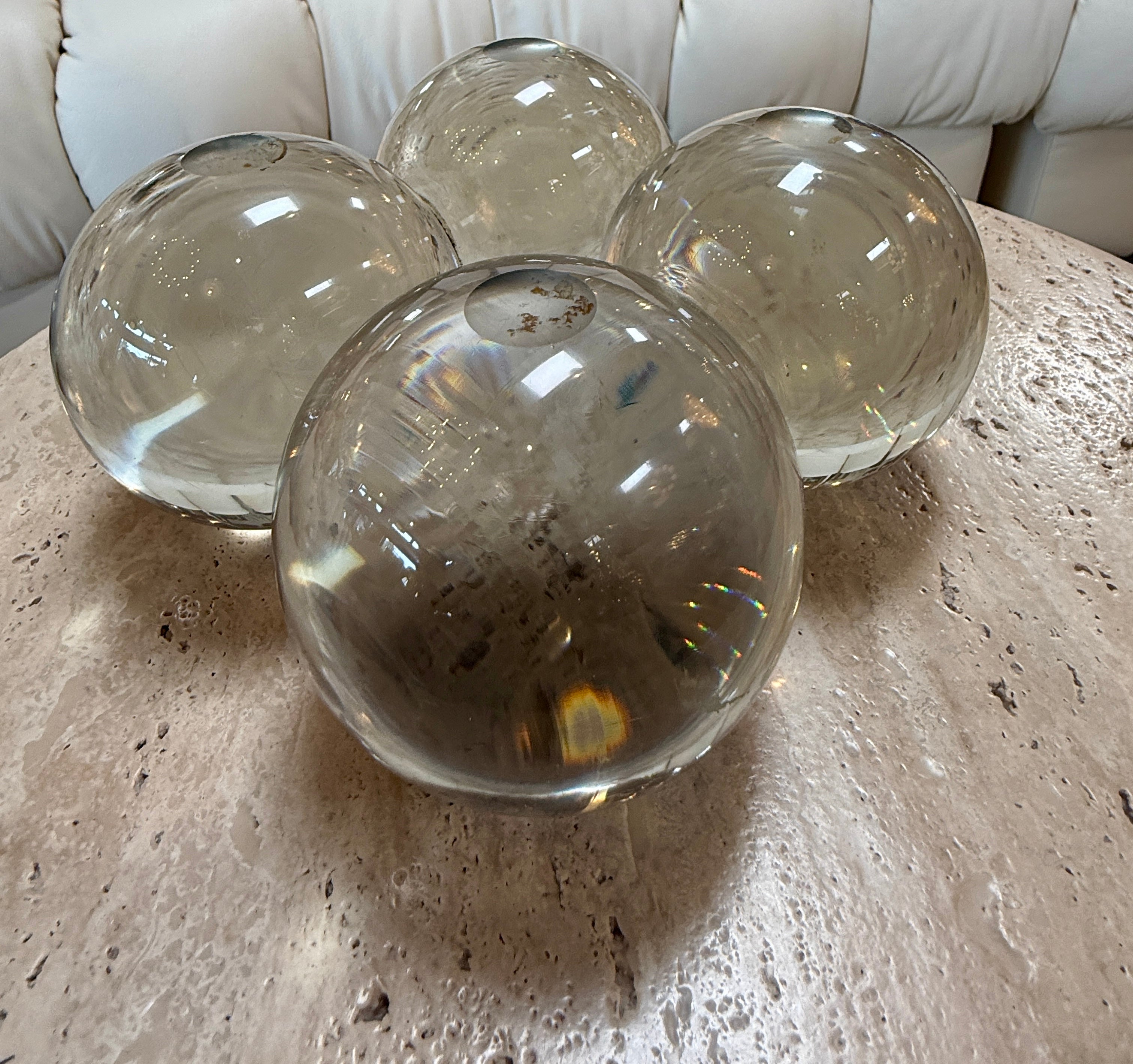 Murano Glass Decorative Spheres (Set of 4)