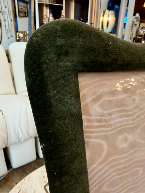 Sculptural Green Velvet Picture Frame