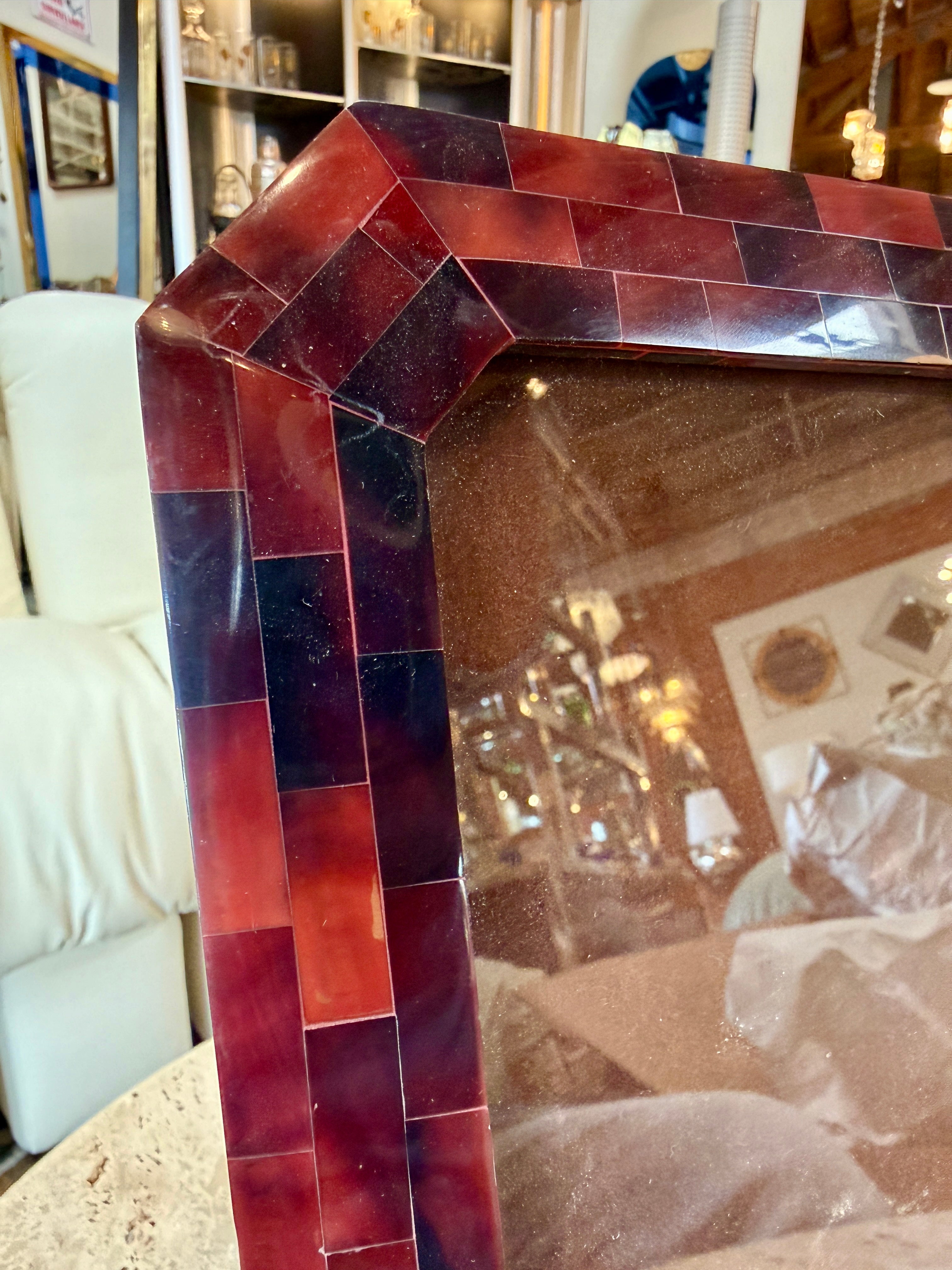 Vintage Tortoiseshell Mosaic Picture Frame