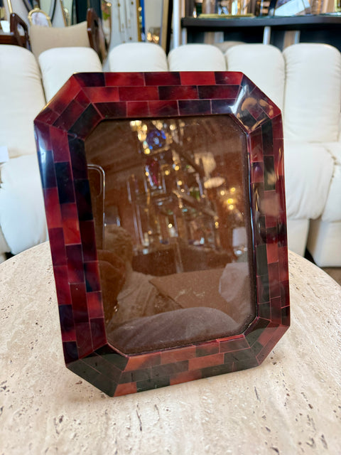 Vintage Tortoiseshell Mosaic Picture Frame