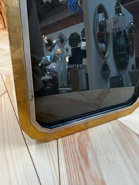 Italian Brass and Chrome Picture Frame, 1970s