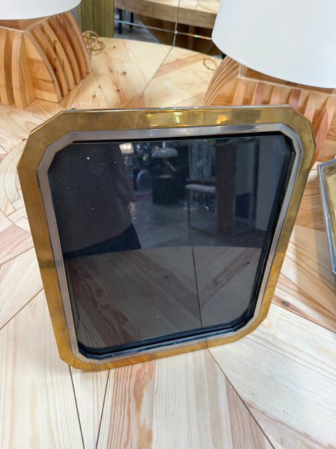 Italian Brass and Chrome Picture Frame, 1970s