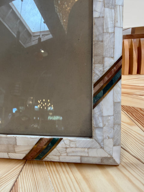 Mosaic Picture Frame with Turquoise Accents