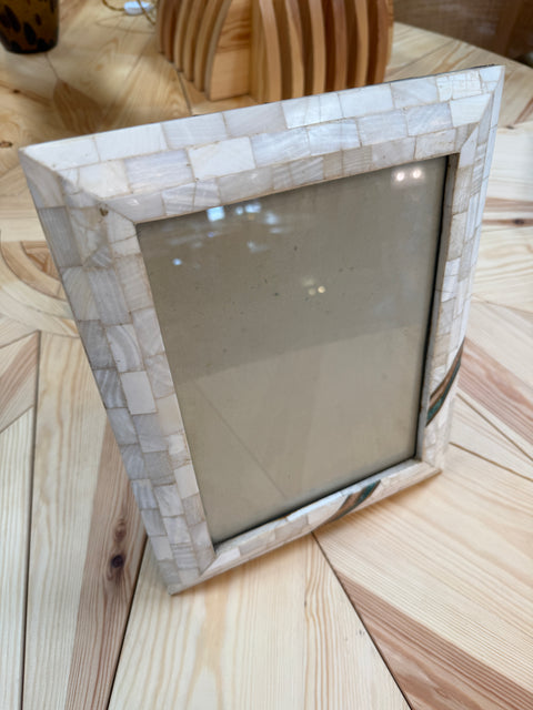 Mosaic Picture Frame with Turquoise Accents