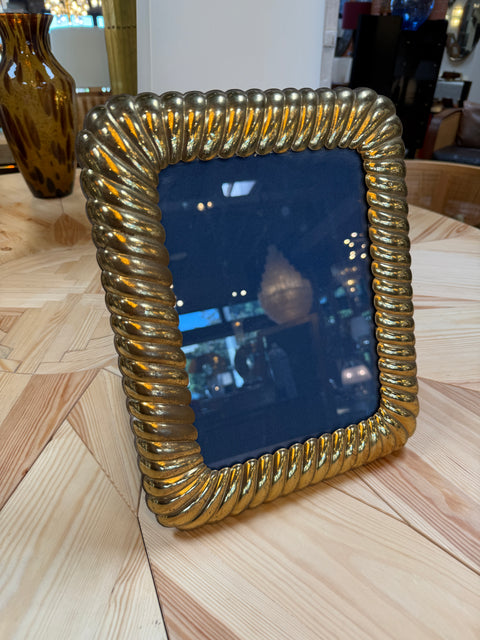 Vintage Gold-Tone Rope Picture Frame