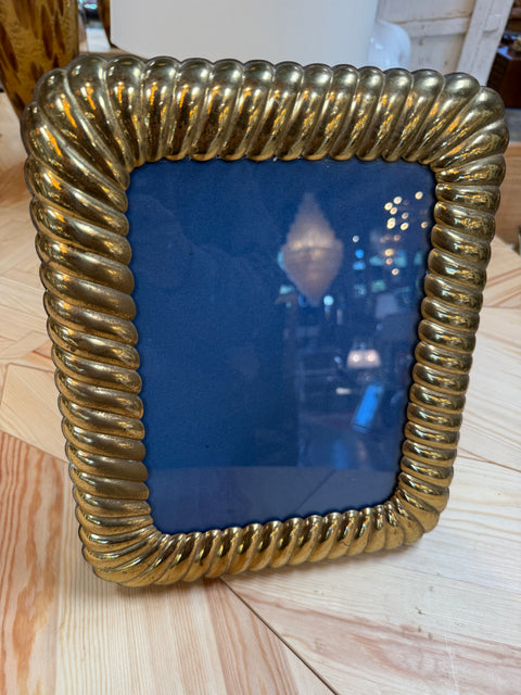 Vintage Gold-Tone Rope Picture Frame