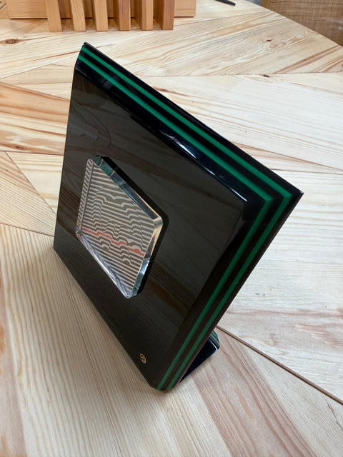 Rede Guzzini Black and Green Picture Frame with Original Box