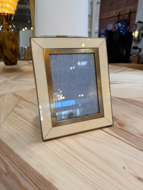Ivory and Brass Picture Frame