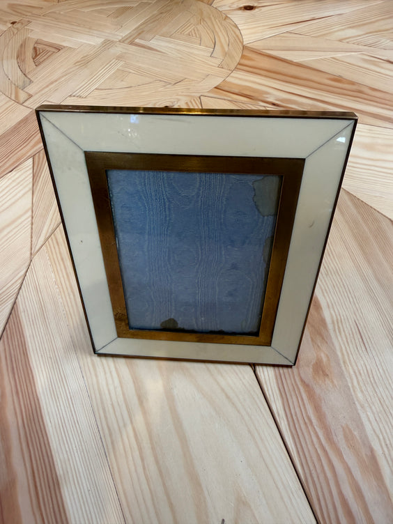 Ivory and Brass Picture Frame