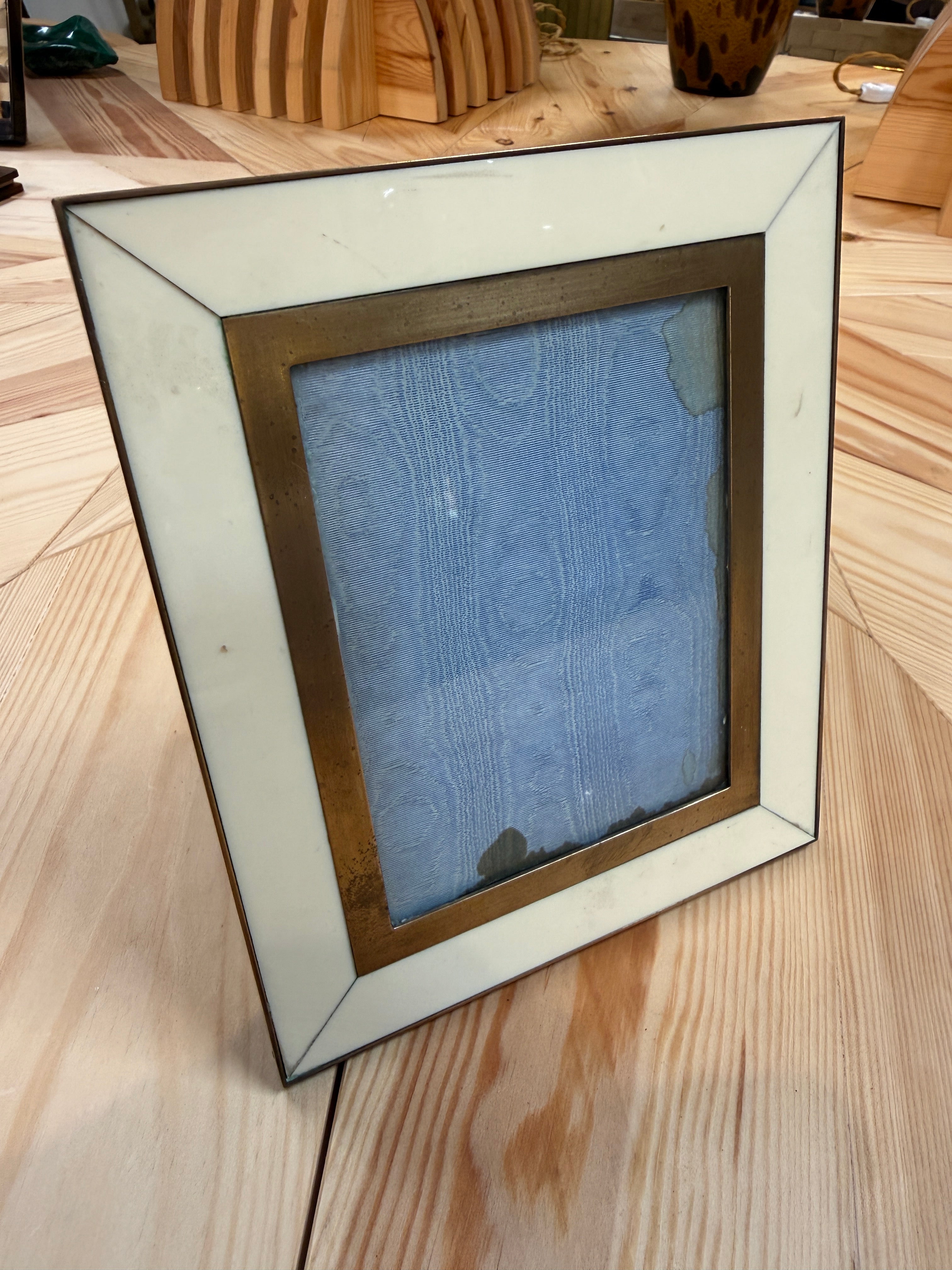 Ivory and Brass Picture Frame