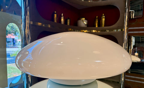 "Magnolia" Opaline Lamp by Sergio Mazza for Quattrifolio, 1970s