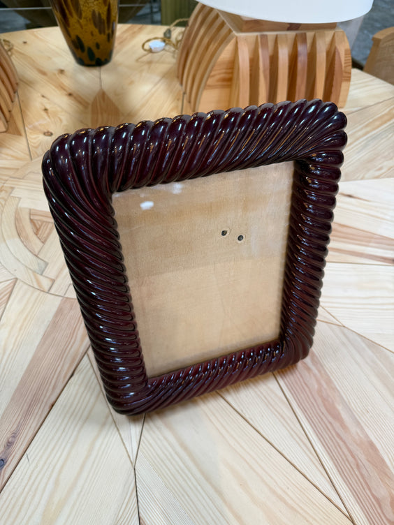 Burgundy Picture Frame Signed Antonio Scarpa