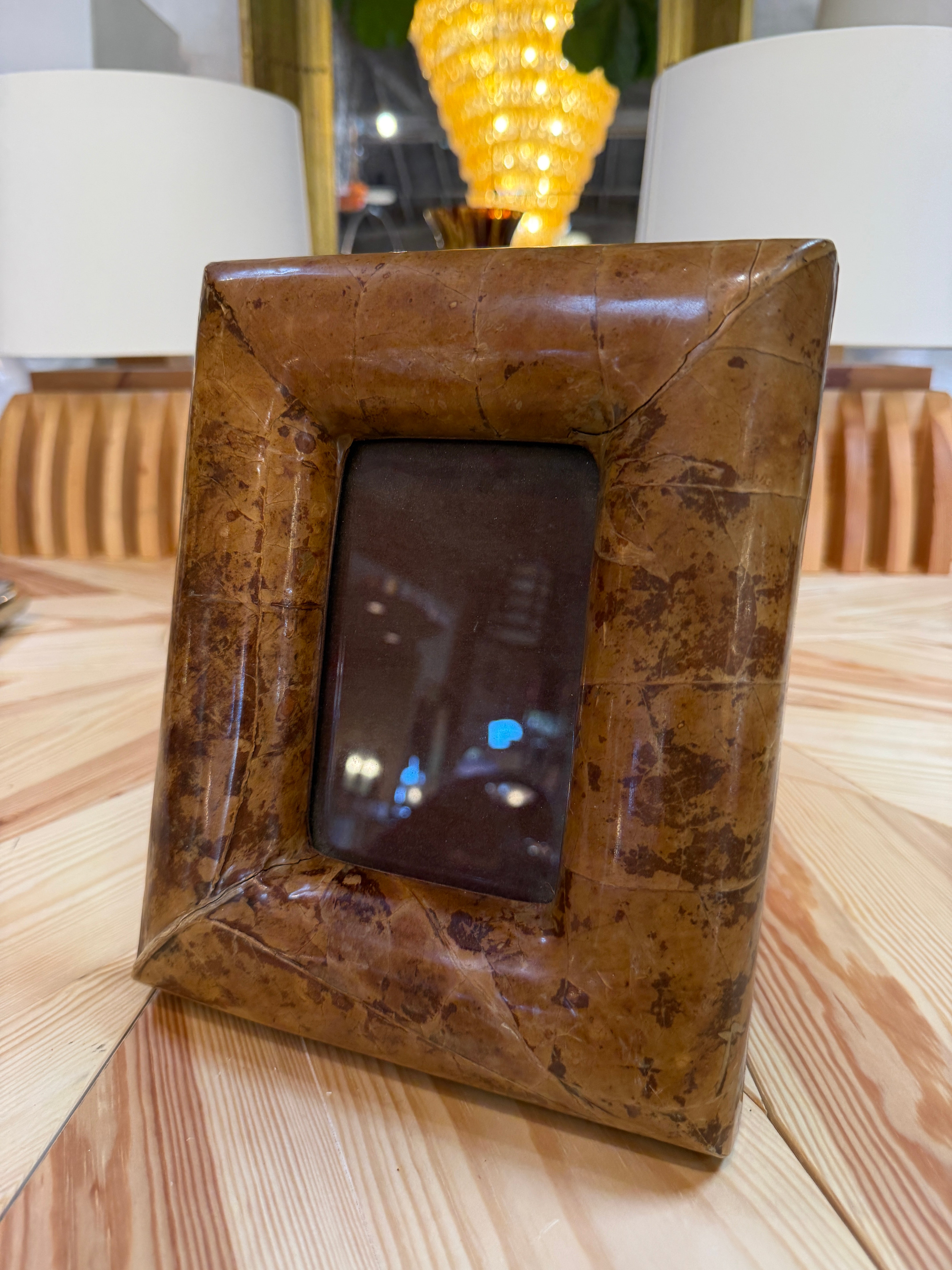 Amber Brown Vintage Picture Frame