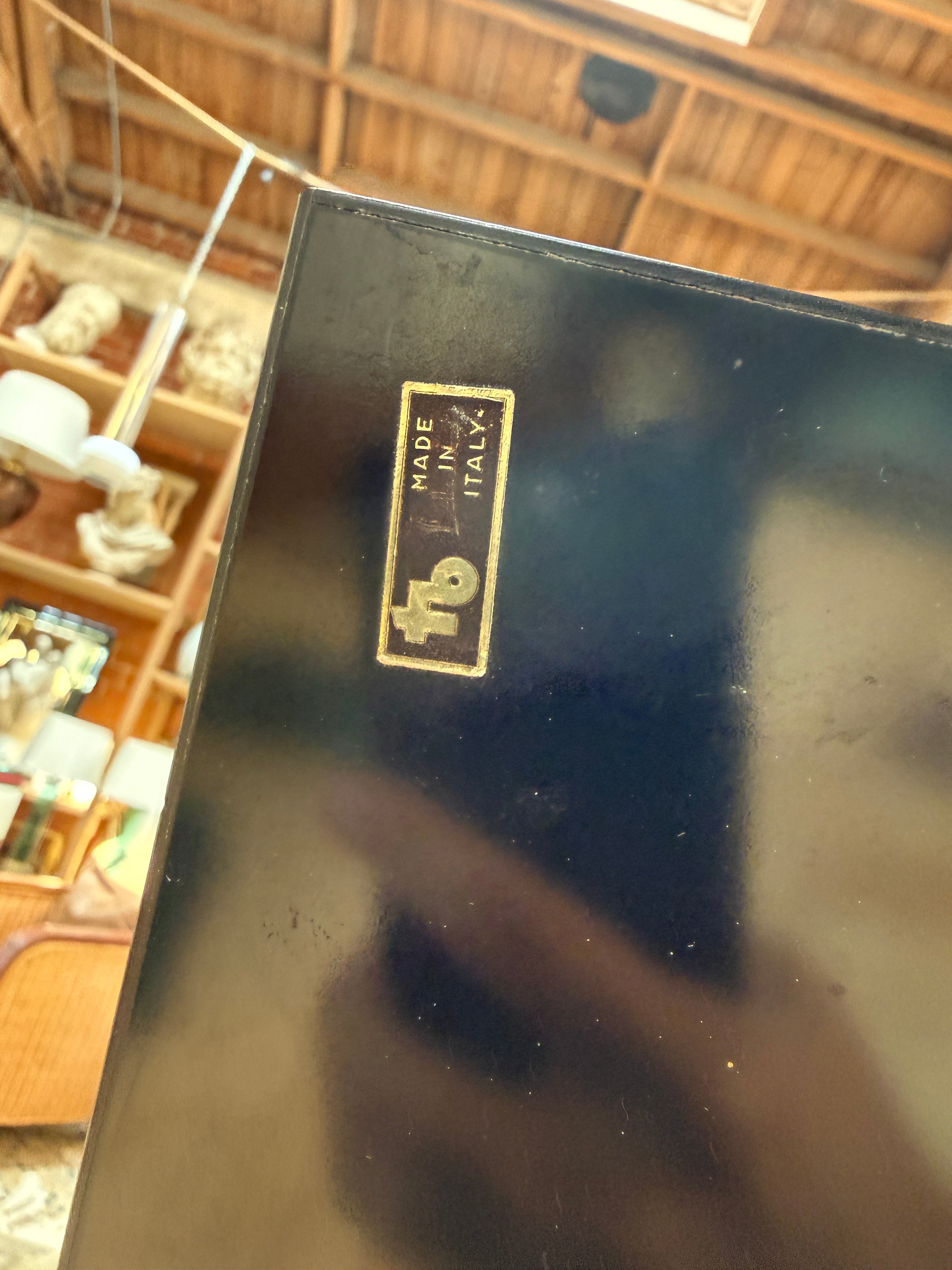 Tommaso Barbi Black Picture Frame with Mother-of-Pearl Accents