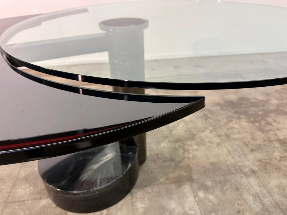 “Moon” Extendable Dining Table by Mario Mazzer for Zanette