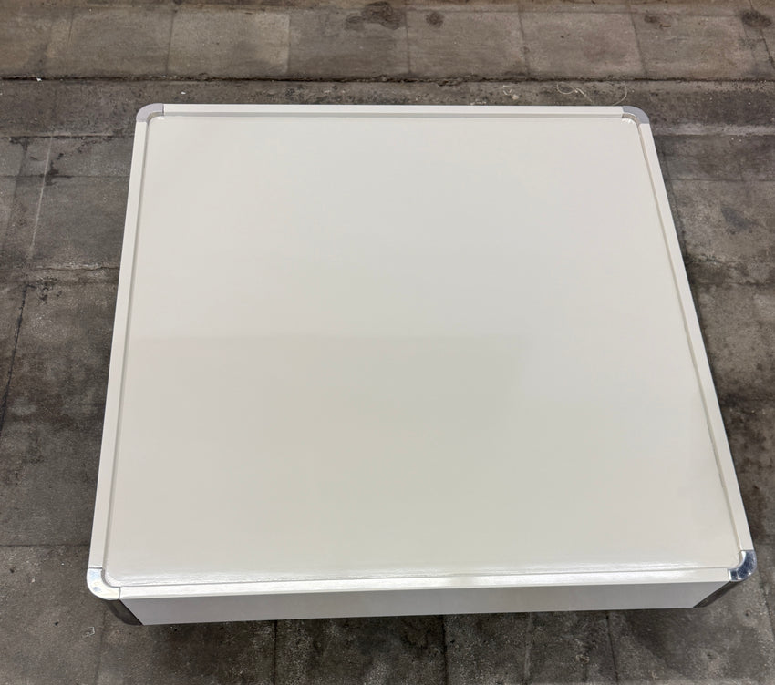 White Lacquer Coffee Table Attributed to Willy Rizzo
