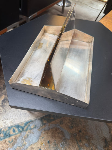 Italian Vintage Brass & Steel Lidded Box, 1970