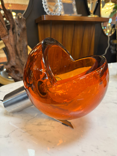 Space Age Table Lamp by Flavio Poli , Murano Glass. Italy 1970s.