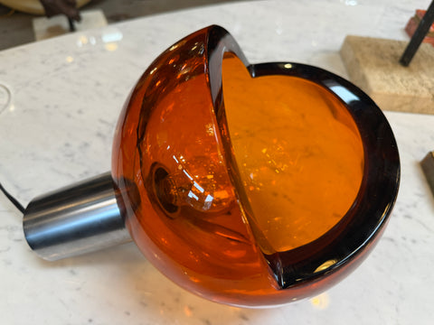 Space Age Table Lamp by Flavio Poli , Murano Glass. Italy 1970s.