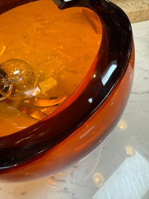 Space Age Table Lamp by Flavio Poli , Murano Glass. Italy 1970s.