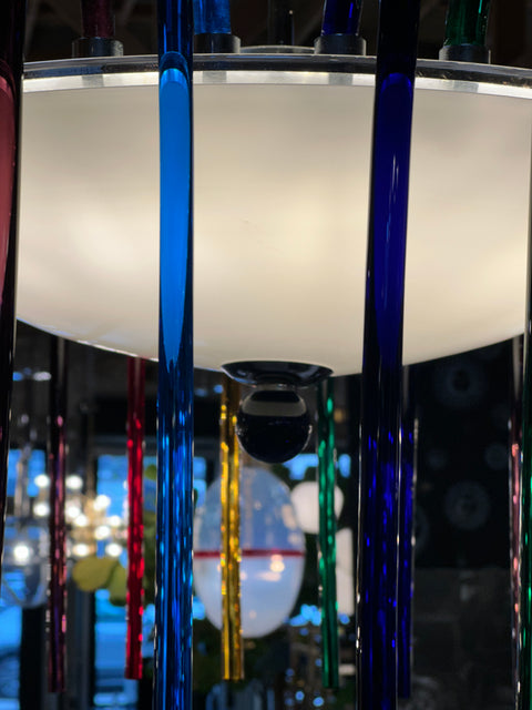 Mid-Century Multi-Colored Murano Glass Chandelier from Veart