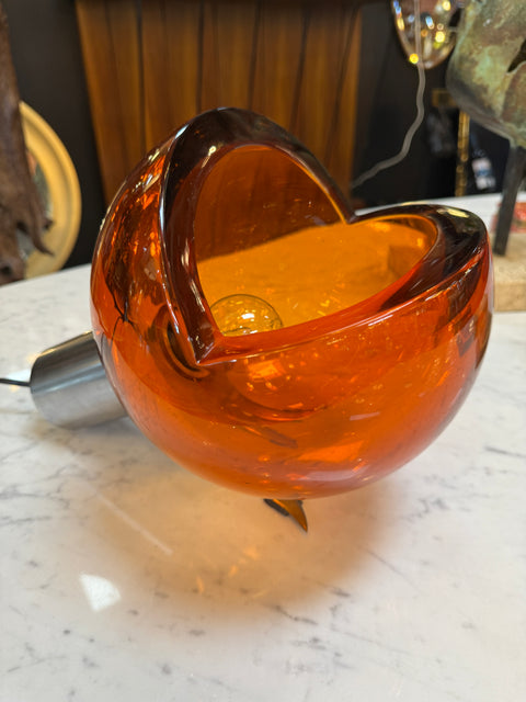 Space Age Table Lamp by Flavio Poli , Murano Glass. Italy 1970s.