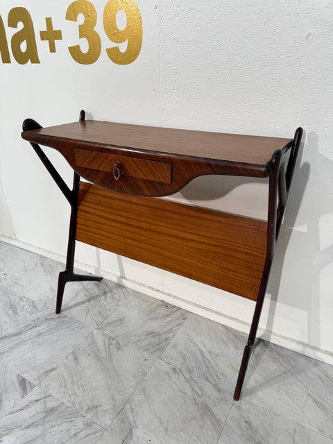 Mid-Century Italian Console with Drawer, 1950s