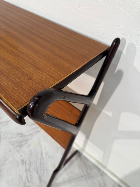 Mid-Century Italian Console with Drawer, 1950s