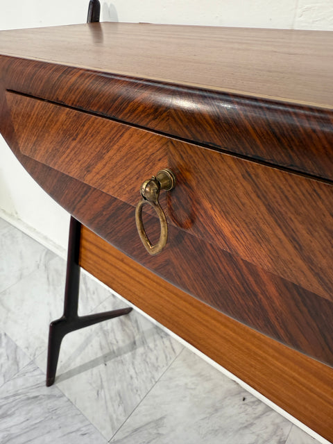 Mid-Century Italian Console with Drawer, 1950s