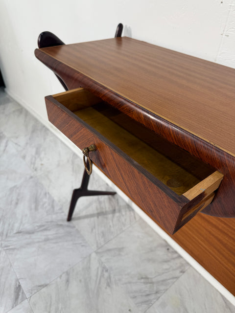Mid-Century Italian Console with Drawer, 1950s