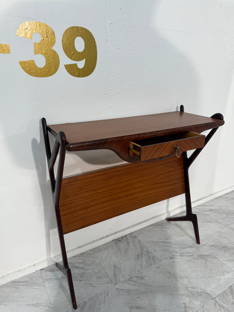 Mid-Century Italian Console with Drawer, 1950s