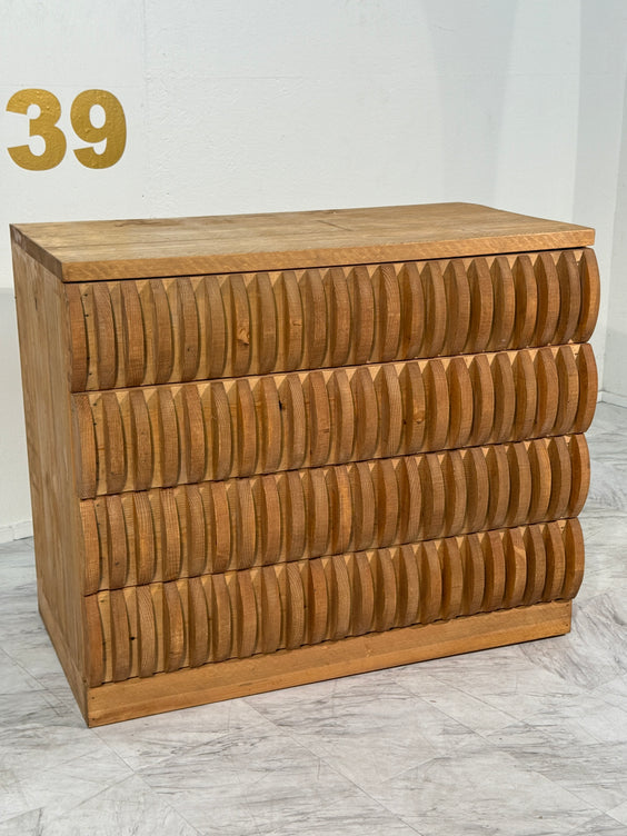 Pine Drawer by Mario Ceroli, Italy, circa 1970s