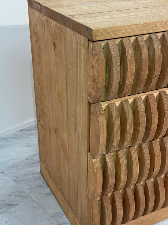 Pine Drawer by Mario Ceroli, Italy, circa 1970s