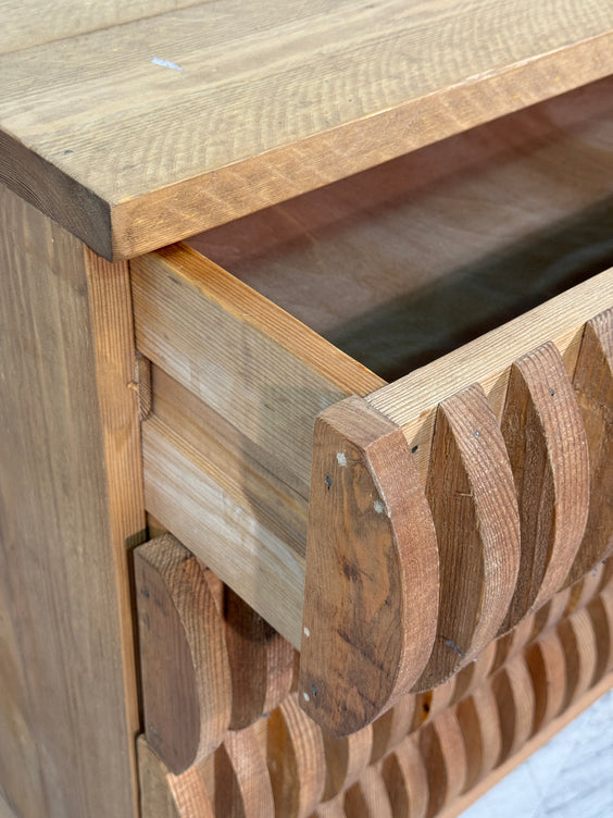 Pine Drawer by Mario Ceroli, Italy, circa 1970s