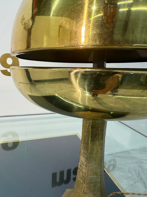 Mid-Century Modern Italian Brass Mushroom Table Lamp, 1960s