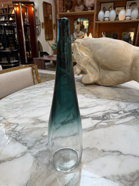 Tall Smoky Murano Glass Vase