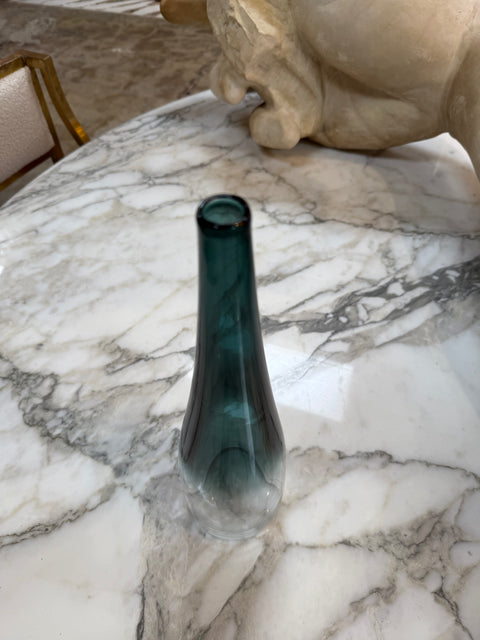 Tall Smoky Murano Glass Vase