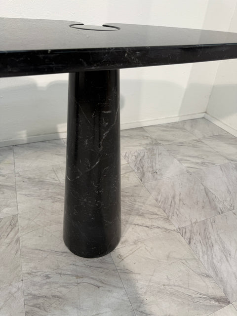 Angelo Mangiarotti "Eros" Console Table in Black Marquina Marble, Italy, 1970s