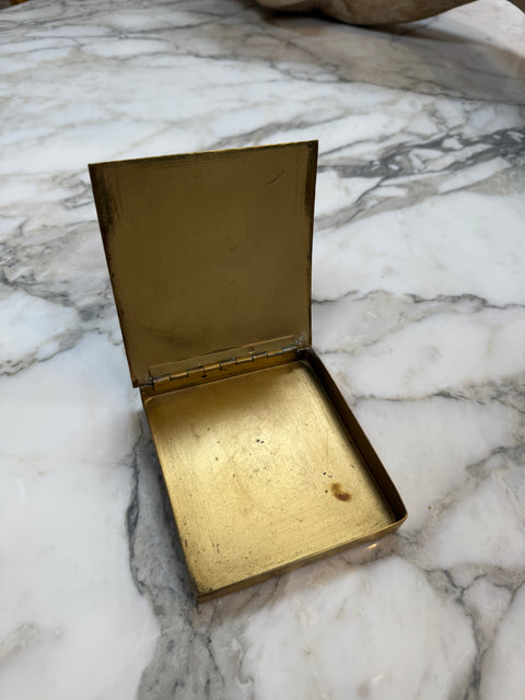 Mid-Century Modern Solid Brass Trinket or Jewelry Box
