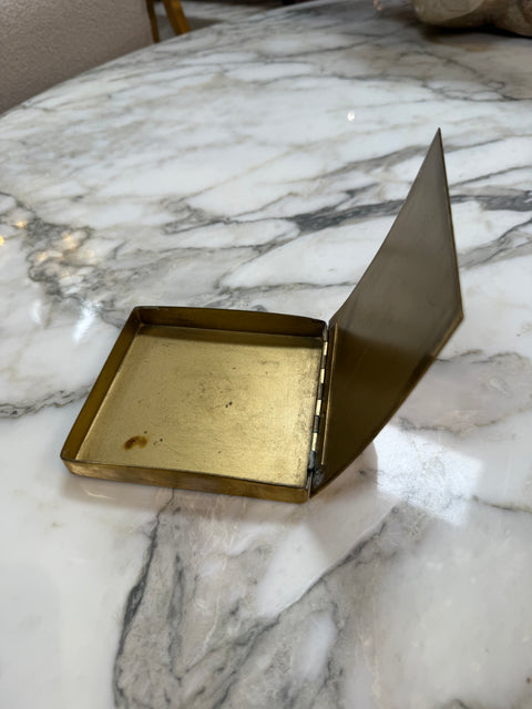 Mid-Century Modern Solid Brass Trinket or Jewelry Box