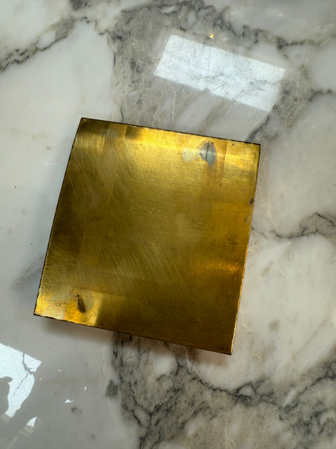 Mid-Century Modern Solid Brass Trinket or Jewelry Box