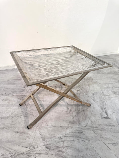 Tray Table with Textured Lucite Top, Italy 1960's