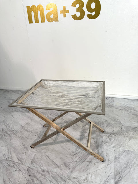 Tray Table with Textured Lucite Top, Italy 1960's