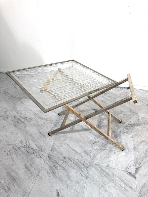 Tray Table with Textured Lucite Top, Italy 1960's